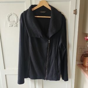 XL Banana Republic Blsck Knit Moto Jacket